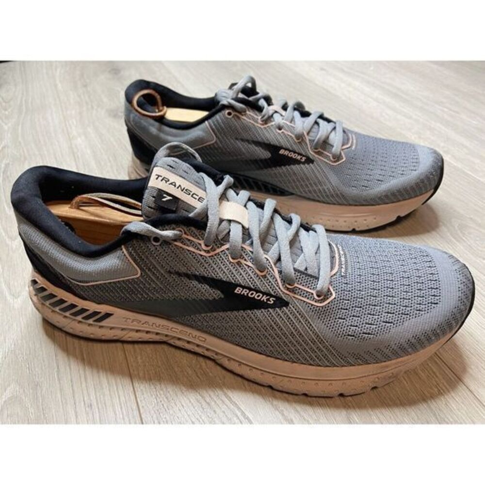 Brooks Transcend 7 Shoes Women 11 Gray Running Walk Athletic Sneakers Train Gym
